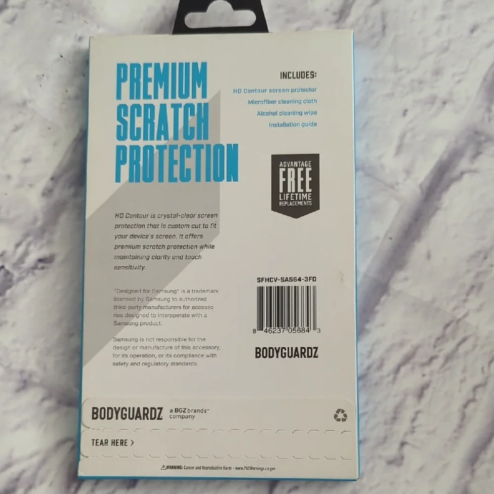 BodyGuardz HD Contour Screen Protector for Samsung Galaxy S10+ - Clear